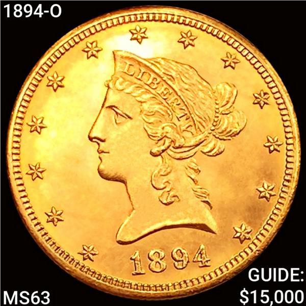 1894-O $10 Gold Eagle CHOICE BU