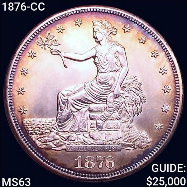 1876-CC Silver Trade Dollar CHOICE BU