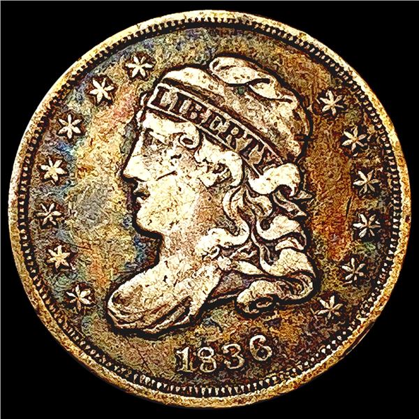 1836 Capped Bust Half Dime NICELY CIRCULATED