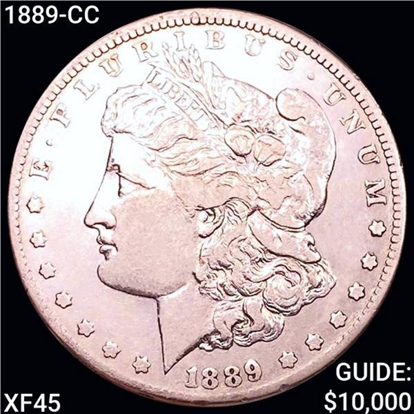 1889-CC Morgan Silver Dollar NEARLY UNCIRCULATED