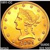 1891-CC $10 Gold Eagle CHOICE BU