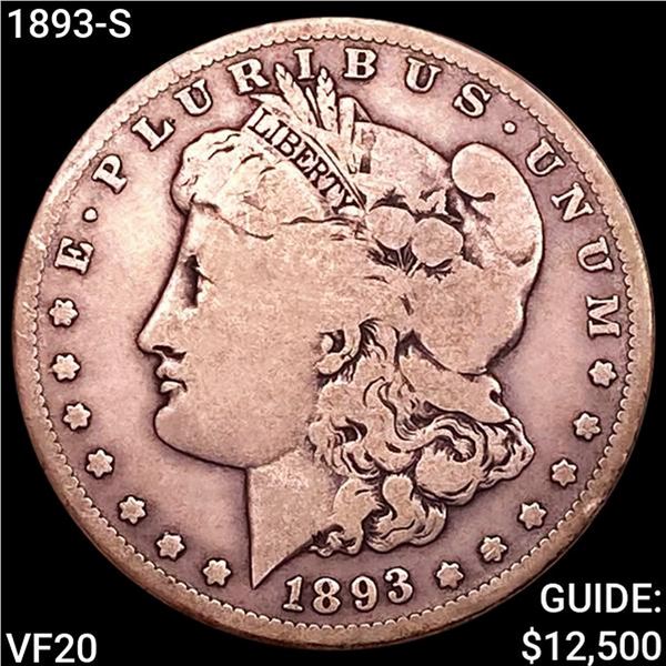 1893-S Morgan Silver Dollar LIGHTLY CIRCULATED