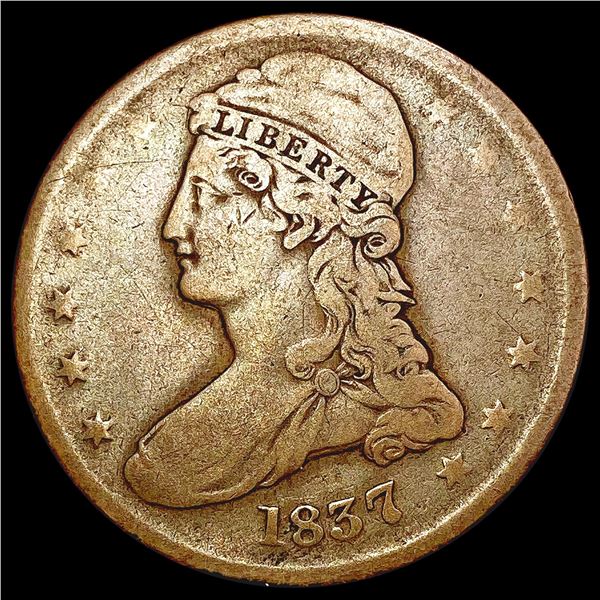 1837 Capped Bust Half Dollar NICELY CIRCULATED