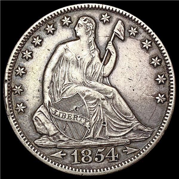 1854-O Seated Liberty Half Dollar CLOSELY UNCIRCULATED