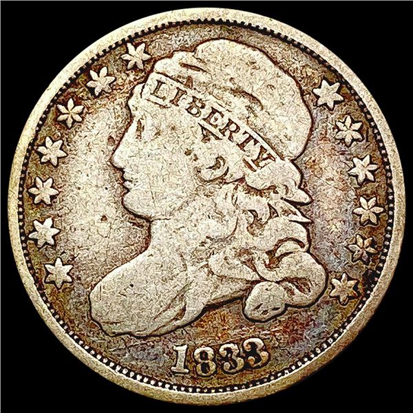 1833 Capped Bust Dime NICELY CIRCULATED