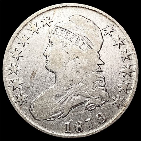 1818 Capped Bust Half Dollar NICELY CIRCULATED