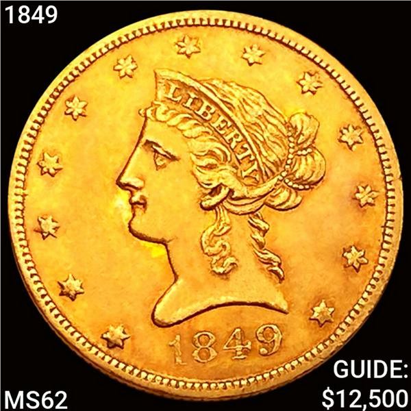 1849 $10 Gold Eagle UNCIRCULATED