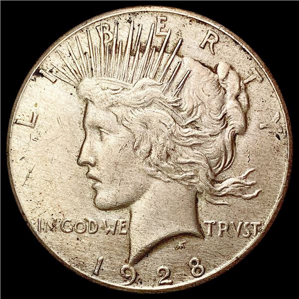 1928 Silver Peace Dollar CLOSELY UNCIRCULATED