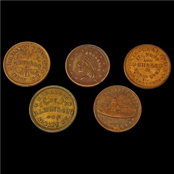 [5] 1863 U.S. Tokens HIGH GRADE