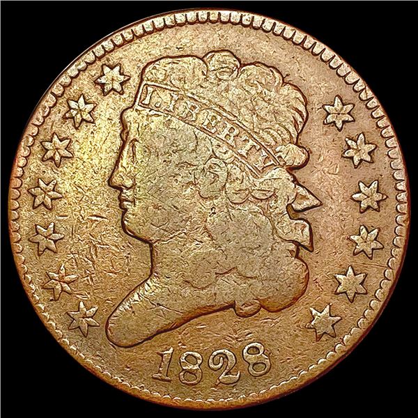 1828 Classic Head Half Cent NICELY CIRCULATED