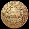 Image 2 : 1828 Classic Head Half Cent NICELY CIRCULATED
