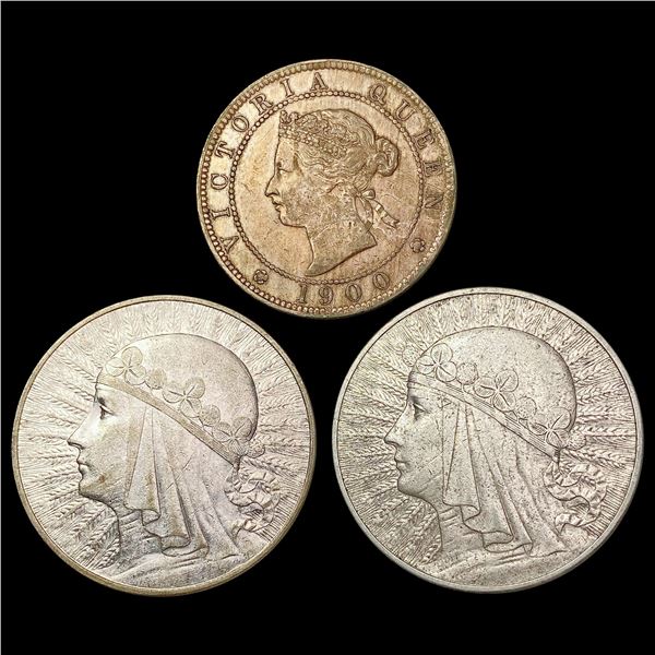 [3] 1900-1933 Foreign Coin Lot HIGH GRADE