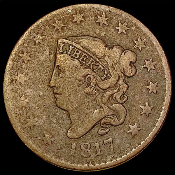 1817 Coronet Head Large Cent NICELY CIRCULATED