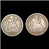 Image 1 : [2] 1839&1891 Seated Liberty Dime NICELY CIRCULATED