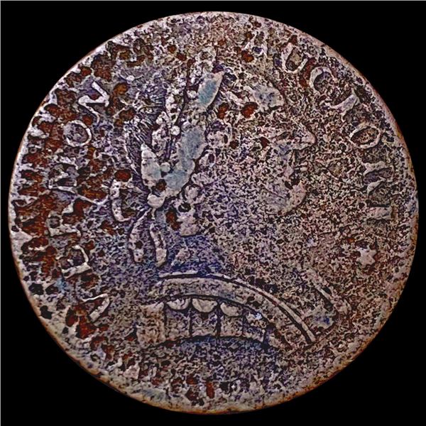 1788 Vermont 1/2 Penny; Bust Right NICELY CIRCULATED