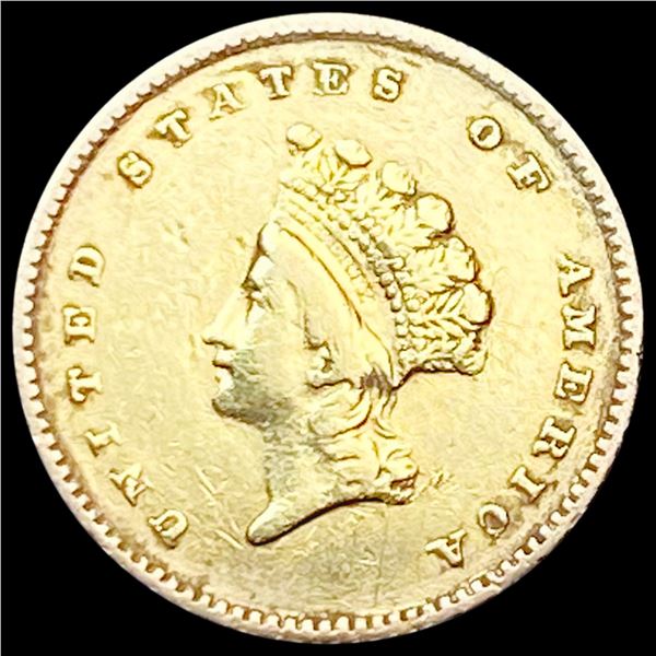 1854 Rare Gold Dollar LIGHTLY CIRCULATED