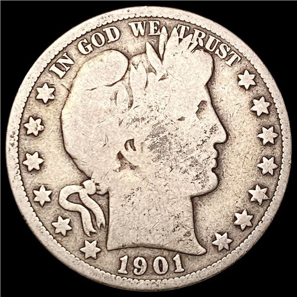 1901-S Barber Half Dollar NICELY CIRCULATED