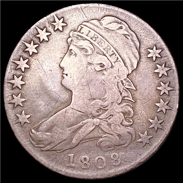1808 Capped Bust Half Dollar NICELY CIRCULATED