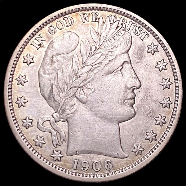 1906-D Barber Half Dollar CHOICE AU