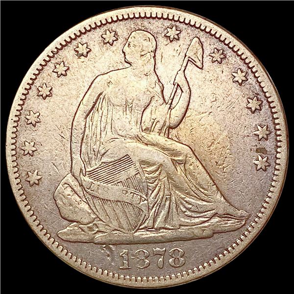 1878 Seated Liberty Half Dollar LIGHTLY CIRCULATED