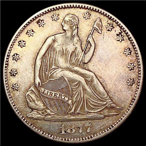 1877 Seated Liberty Half Dollar CLOSELY UNCIRCULATED
