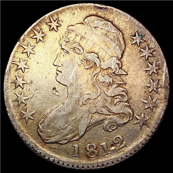 1812 Capped Bust Half Dollar LIGHTLY CIRCULATED