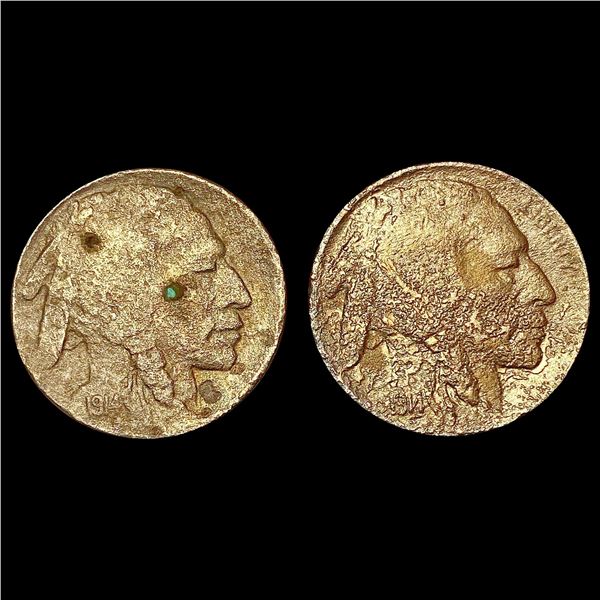 [2]1914-D Buffalo Nickel HIGH GRADE