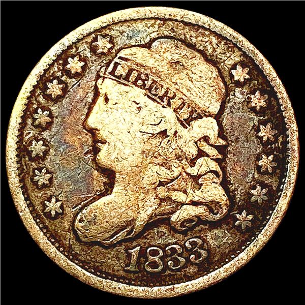 1833 Capped Bust Half Dime NICELY CIRCULATED