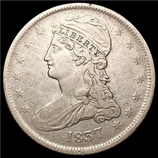 1837 Capped Bust Half Dollar LIGHTLY CIRCULATED