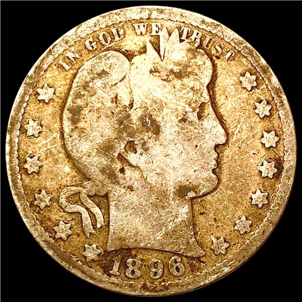 1896-O Barber Quarter NICELY CIRCULATED