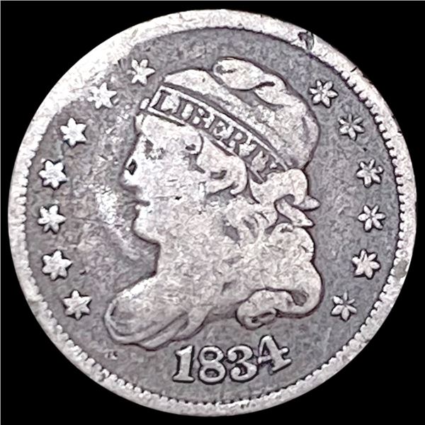 1834 Capped Bust Half Cent NICELY CIRCULATED
