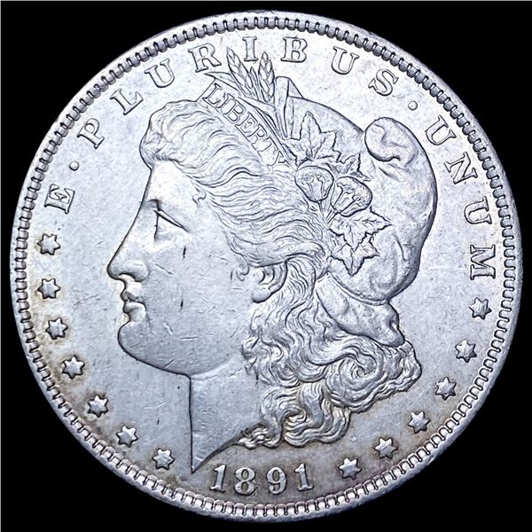 1891-CC Morgan Silver Dollar CLOSELY UNCIRCULATED