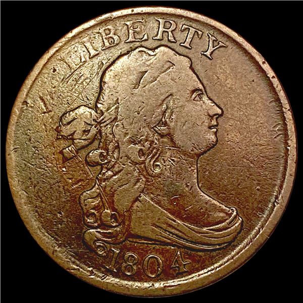 1804 Draped Bust Half Cent NICELY CIRCULATED