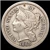 Image 1 : 1888 Nickel Three Cent CLOSELY UNCIRCULATED