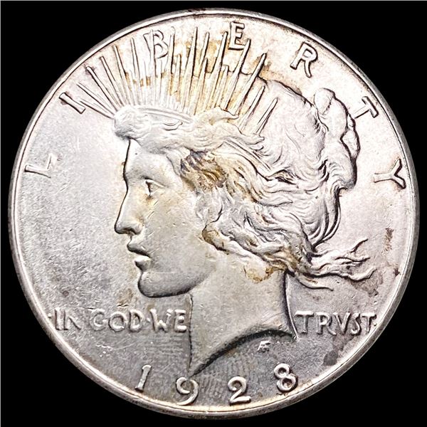 1928-S Silver Peace Dollar CLOSELY UNCIRCULATED