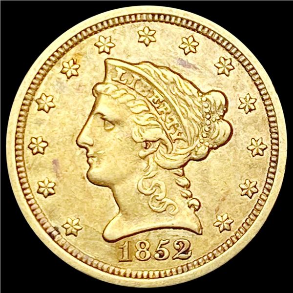 1852 $2.50 Gold Quarter Eagle CLOSELY UNCIRCULATED