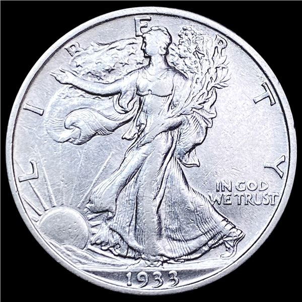 1933-S Walking Liberty Half Dollar CLOSELY UNCIRCULATED