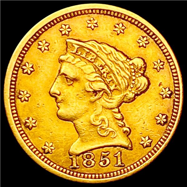 1851 $2.50 Gold Quarter Eagle CLOSELY UNCIRCULATED