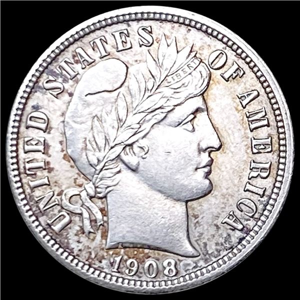 1908 Barber Dime CLOSELY UNCIRCULATED