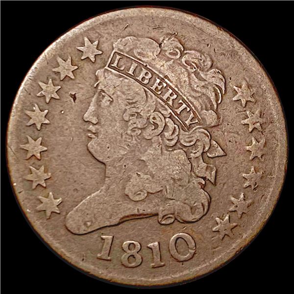 1810 Classic Head Half Cent NICELY CIRCULATED