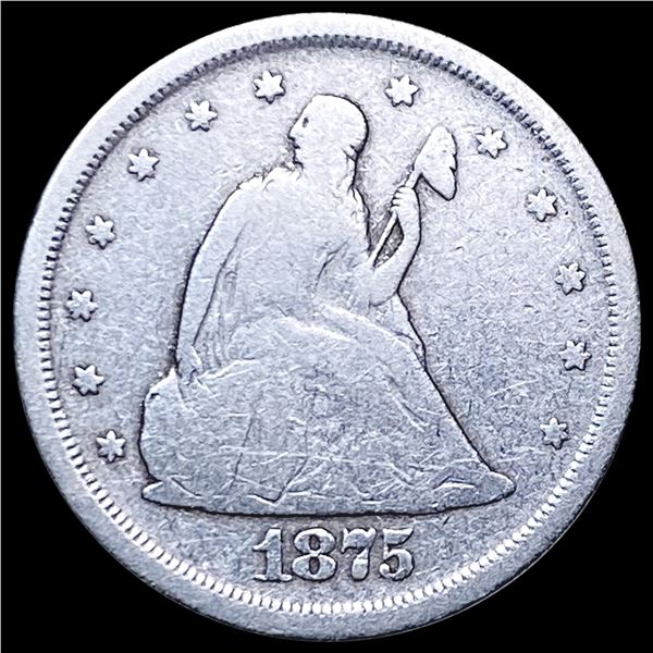 1875-S Twenty Cent Piece NICELY CIRCULATED