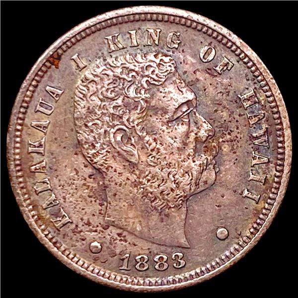 1883 Kingdom of Hawaii Dime LIGHTLY CIRCULATED