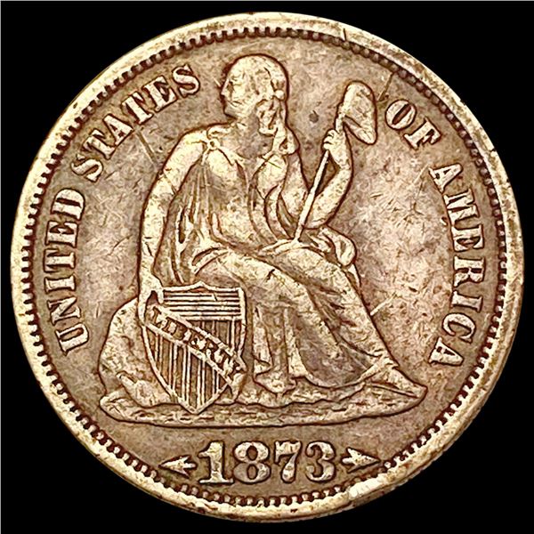 1873 Seated Liberty Dime CLOSELY UNCIRCULATED