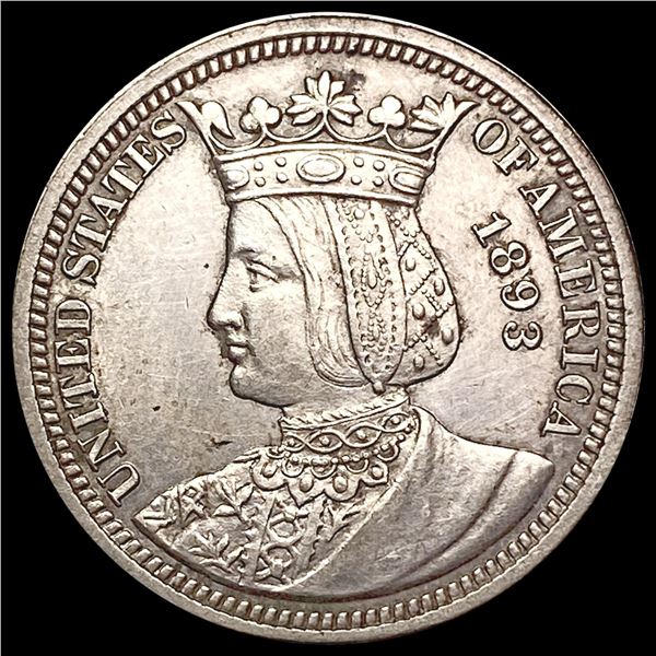 1893 Isabella Silver Quarter UNCIRCULATED