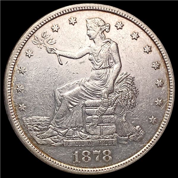 1878-S Silver Trade Dollar CLOSELY UNCIRCULATED