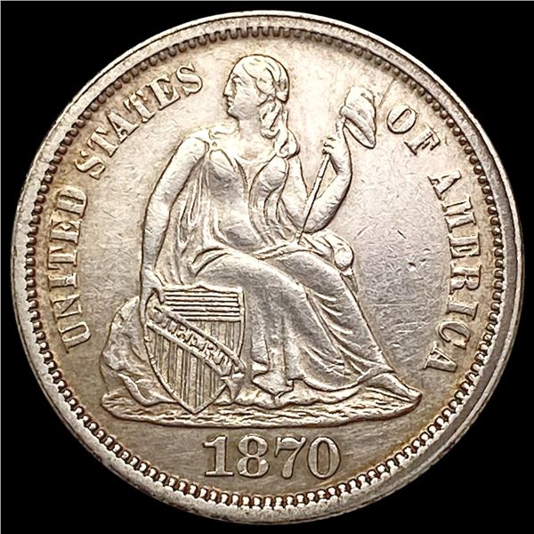 1870 Seated Liberty Dime UNCIRCULATED