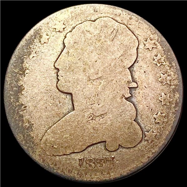 1837 Capped Bust Quarter NICELY CIRCULATED