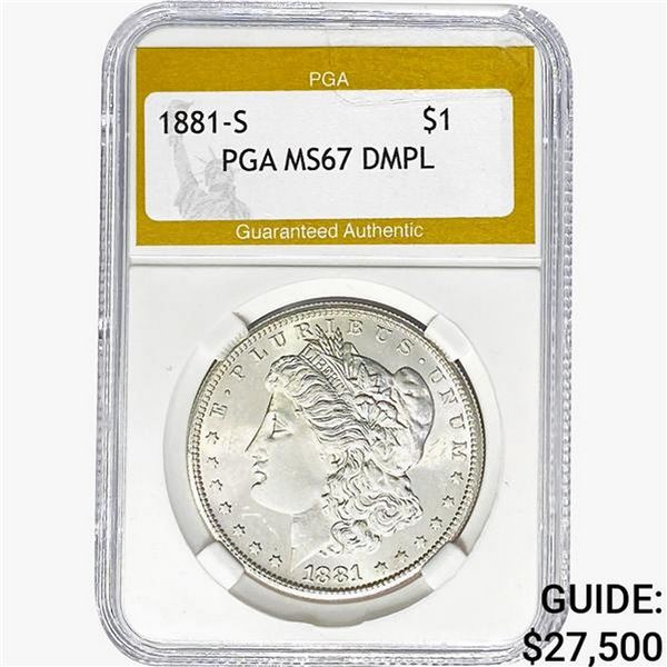 1881-S Morgan Silver Dollar PGA MS67 DMPL