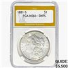 Image 1 : 1881-S Morgan Silver Dollar PGA MS66+ DMPL