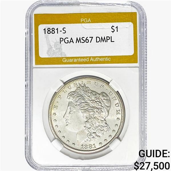 1881-S Morgan Silver Dollar PGA MS67 DMPL